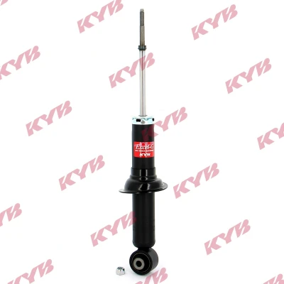 Immagine di KYB 3410059 Ammortizzatore Assale posteriore A pressione del gas doppio tubo con reggimolla Occhiello inferiore, Spina superiore