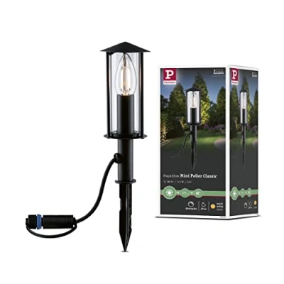 Immagine di Paulmann Minipoller Classic 94323 Sistema dilluminazione Plug&amp;Shine LED (monocolore) 2 W Antracite