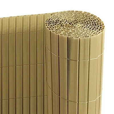 Immagine di Ribelli Canniccio PVC recinzione recinto balcone frangivento, colorazione:bambù, elementi:Tappetino privacy in PVC, dimensione:80 x 500 cm