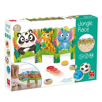 Immagine di Goula Jungle Race Un Primo Gioco di velocità e precisione per Bambini dai 3 Anni da 2 a 4 Giocatori, Multicolore, Grande, 53472