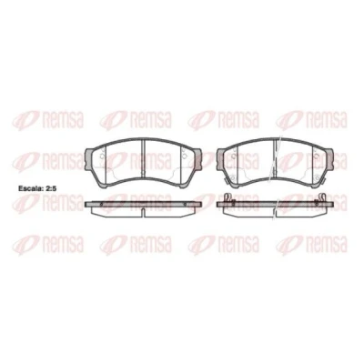 Immagine di REMSA 1196.02 Kit pastiglie freno Assale anteriore con contatto segnalazione usura foglio adesivo accessori MAZDA: 6 Station Wagon, Sedan