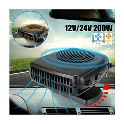 Immagine di HOXMOMA Stufetta Portatile per Auto 12v 200W, Termoventilatore, Riscaldamento Auto, Sbrinatore 2 in 1 Riscaldatore Demister Ventilatore Veicolo,12V