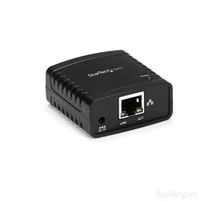 Immagine di StarTech.com Server di rete per Stampante Ethernet 10/100 Mbps con porta USB 2.0