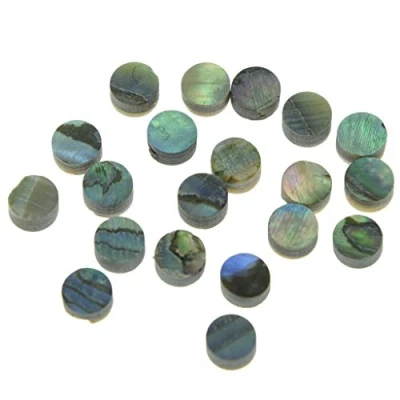 Immagine di Dopro 20pcs 4mmx2mm Chitarra Basso Nuova Zelanda Abalone Shell Intarsio Materiale Tastiera Punti