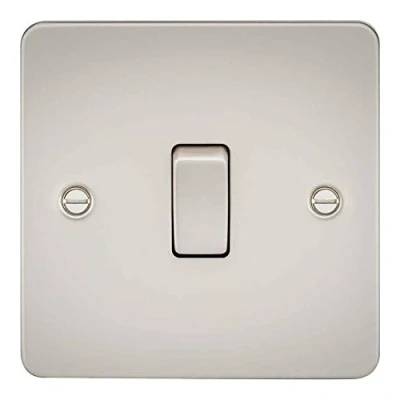 Immagine di Knightsbridge FPAV2000PL Piastra piatta 10A 1G 2 vie, colore: Perla, Pearl