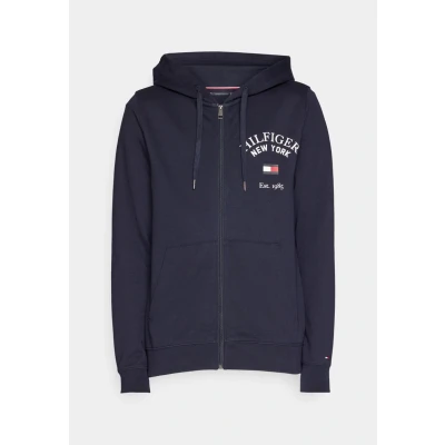 Immagine di Tommy Hilfiger Arched Varsity ZIP THRU Felpa con zip, Uomo, Taglia: XS, Desert sky