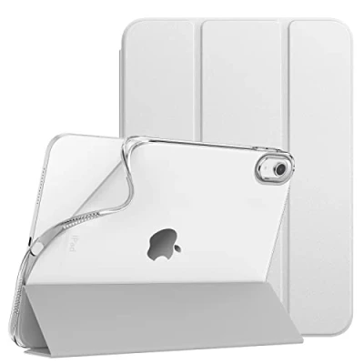Immagine di TiMOVO Custodia Compatibile con iPad 10 Generazione 10,9&quot; 2022, Smart Cover in PU Supporto, Funzione di Auto Sveglia/Sonno, Retro TPU Morbido, Argento