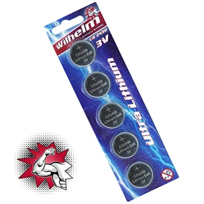Immagine di WILHELM CR2430 5 batterie a bottone al litio 3 V, 270 mAh, ø24,3 x 3,0 mm, DL 2430
