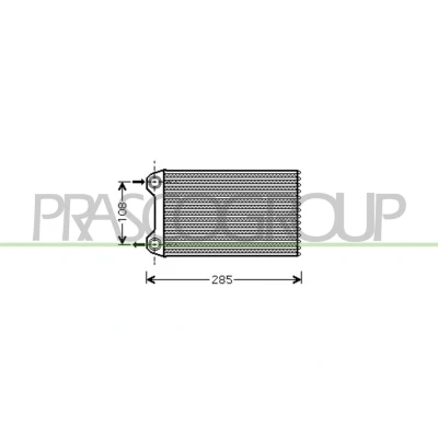 Immagine di PRASCO AD020H001 Radiatore Riscaldamento AUDI: A4 B7 Avant, B6 Avant