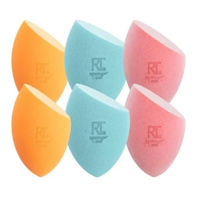 Immagine di Real Techniques Spugne assortite per trucco, Miracle Complexion, Powder e Airblend,confezione da 6