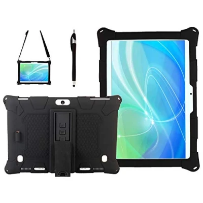 Immagine di AKNICI 10 Pollici Custodia per TOSCiDO K108 W109 K107/BEISTA X101 K107/DUODUOGO 10.1/MEBERRY M6/YESTEL X7/YOTOPT K107/LNMBBS X30/ALLDOCUBE iPlay10 Pro M5XS/HOTREALS 10/ERA 10,Tracolla e Stilo, Nero
