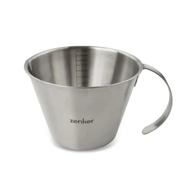 Immagine di Fackelmann FCK44993 Misurino con Parte Graduata all&#039;Interno 1000 ml in Acciaio. 15,3x9x10,5 cm, Sybaris, (Colore: Argento), quantità: 1 Pezzo Inossidabile, Misuratore di Vetro l