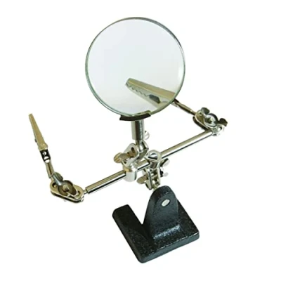 Immagine di Silverline Mani di supporto con Lente d&#039;ingrandimento 63 mm, 2,5 x (633830)