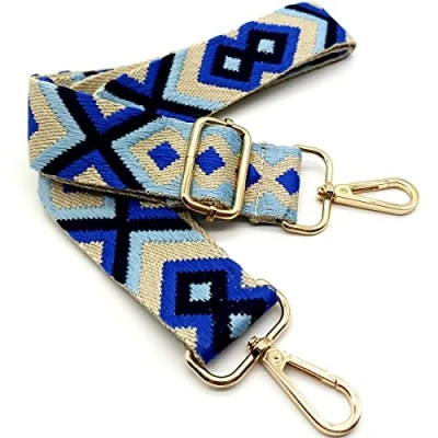 Immagine di Tracolla per Borse Donna Colorato Cinghia Della Borsa Larga, Regolabile con Gold Moschettone, Durevole Crossbody Borsa, Borsetta, Chitarra DIY Spalla Accessori Ragazze, 02
