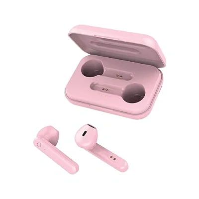 Immagine di FOREVER TWE 110 EARP Cuffie Bluetooth con borsa di ricarica rosa TWS Touch Control integrato microfono in ear auricolari senza fili power bank