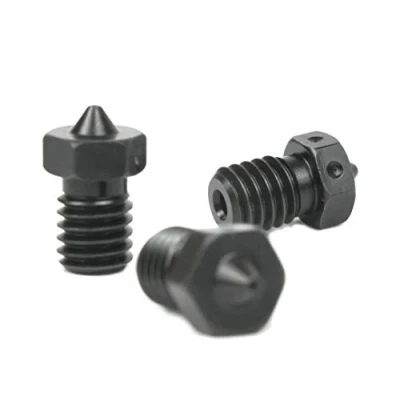 Immagine di Genuine E3D Hardened Steel Nozzle 0.4mm, 0.6mm Triple Pack for V6 HotEnd 3D Printer (1.75mm, 0.6mm)