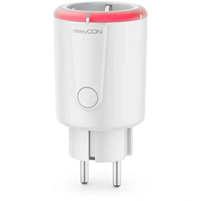 Immagine di deleyCON 1 Pezzo Timer Digitale Funzione Conto Alla Rovescia Presa di Corrente Tempo Commutazione da a 5 Ore Max. 1800W Serratura Prova Bambino Area Interna Bianco