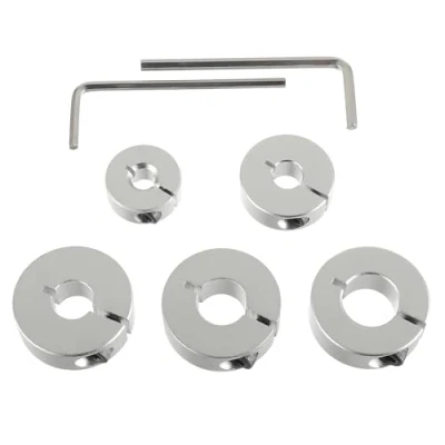 Immagine di EPLZON 6/8/10/12/14 mm 5 Pezzi Stopper Stop di profondità in lega alluminio Limitatore Drill Depth posizionatore, con Chiave esagonale