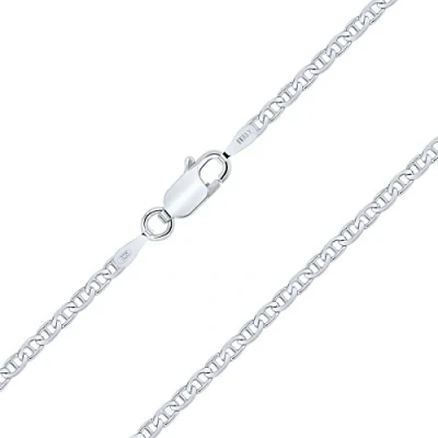 Immagine di Planetys Catenina Argento Sterling 925 Rodiato Modello Marinara Larghezza: 2.3 mm Lunghezza: 50 cm