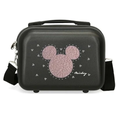 Immagine di Disney Joumma Mickey Studs Nececer Adaptable Nero 29 x 21 15 cm Rigido ABS 9,14 L 0,8 kg, Nero, Necessità adattabile