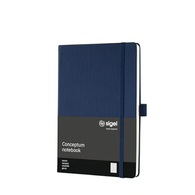 Immagine di SIGEL CO656 Taccuino premium con quadretti, A5, copertina rigida, blu, Conceptum