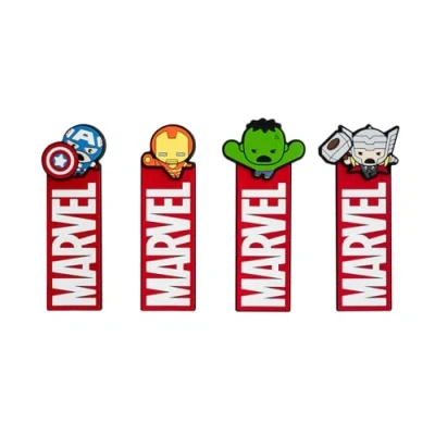 Immagine di Grupo Erik: Segnalibri Marvel Avengers Set 4 Personalizzati Avengers, Gadget, Must Have, Idea Regalo fine anno scolastico bambini