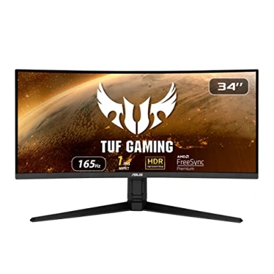 Immagine di ASUS TUF Gaming VG34VQL1B Monitor 34 inch WQHD (3440x1440), 165Hz (Above 144Hz), Extreme Low Motion Blur, FreeSync Premium, 1ms (MPRT), Curved, DisplayHDR 400