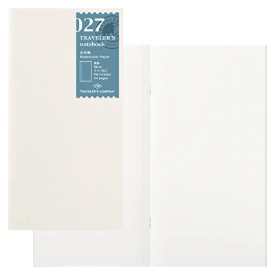 Immagine di Watercolor Paper Notebook Refill 027 per Traveler&#039;s Regular Size