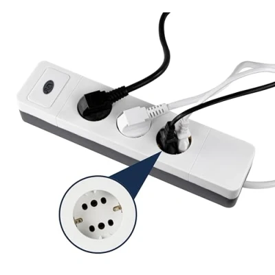 Immagine di REV 0015350103 Multipresa con interruttore Bianco Schuko 1 pz.