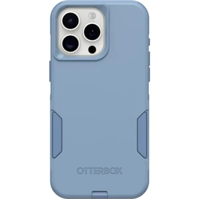 Immagine di OtterBox Custodia per iPhone 15 PRO Max (Only) serie Commuter Crisp Denim (Blu), Sottile e Resistente, Tascabile, con Protezione Le Porte