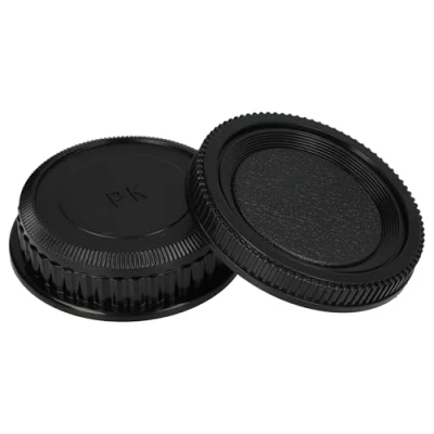 Immagine di vhbw set di copriobiettivi compatibile con Pentax *istD, K 01, K100D, K10D, K200D, K20D fotocamera Tappo posteriore e per corpo macchina, nero