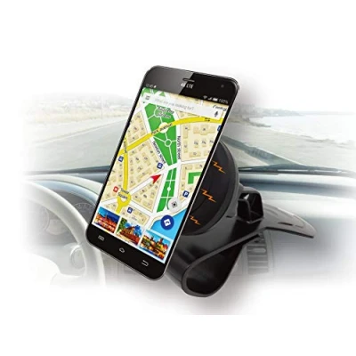 Immagine di Techly 106787 Supporto Magnetico a Clip, per cruscotto Auto, Smartphone Nero