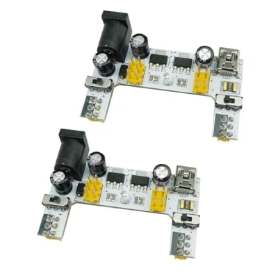 Immagine di Aihasd 2PCS 2 canali 5V/3.3V breadboard Modulo di alimentazione Per ARDUINO