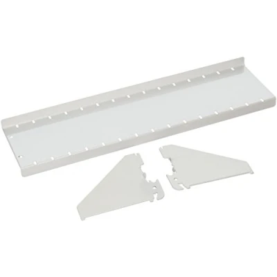 Immagine di Wall Control ASM SH 1604 W Mensola per pannello forato 10,2 cm, colore: Bianco