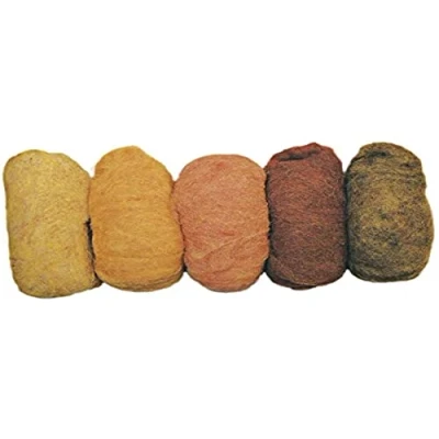 Immagine di Rayher 5363600 pura lana vergine, melange, in tessuto non tessuto, 5 colori 20 G, giallo note