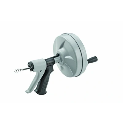 Immagine di RIDGID 57038 Stasatrice a mulinello manuale Kwik Spin con AUTOFEED, cavo sturatubi anima interna (IC) C 1 e trivella bulbo per rimuovere i blocchi dello scarico