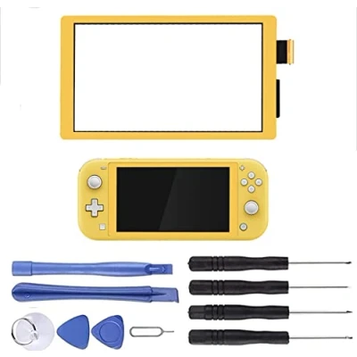 Immagine di NB+ Touch Screen Digitizer per Nintendo Switch Lite 2019 Pannello Lens Vetro Parti di Ricambio Console Gioco con Kit Strumenti Riparazione Non LCD (Giallo)