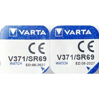 Immagine di VARTA 2 batterie per orologi V371 (SR69) SR920SW 1,55 Volt ossido argento