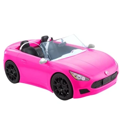 Immagine di Barbie Cabrio Veicolo Decapottabile Rosa a Due Posti con Ruote ...