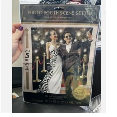 Immagine di Hollywood G&amp;G Scene Setter 1.65m x 82.5cm (2 pc) Glitz &amp; Glam