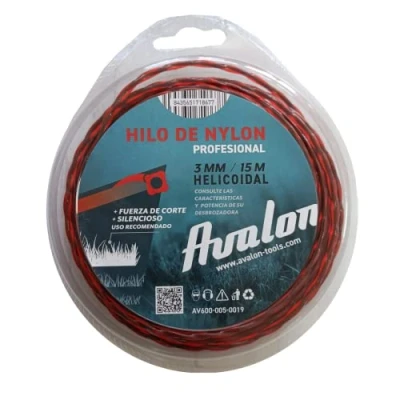 Immagine di Avalon Filo elicoidale in Nylon Universale per decespugliatore e Tosaerba (3 mm x 15 m)