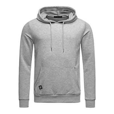 Immagine di RED BRIDGE Felpa da Uomo con Cappuccio Premium Basic Maglia in Cotone Grigio XL