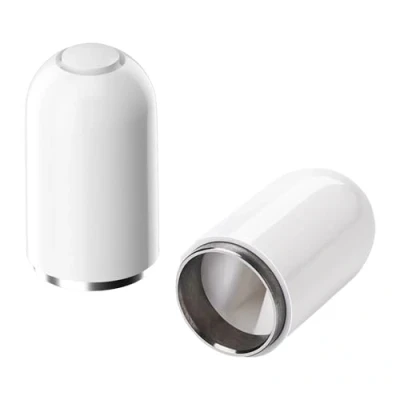 Immagine di DaiUni tappo per matite, tappi magnetici, di ricambio magnetico iPencil, coperchio protezione backup, proteggere la porta ricarica, 2 pezzi, bianco.