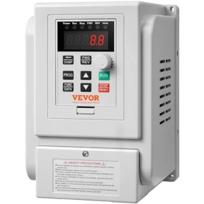 Immagine di VEVOR Inverter Azionamento a Frequenza Variabile 2,2kW, Regolatore Convertitore 3CV 10A 0 400Hz VFD Ingresso Monofase Uscita Trifase di Controllo Velocità del Motore