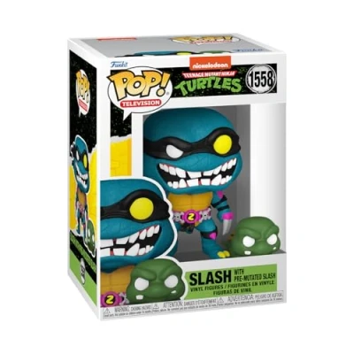 Immagine di Funko POP! &amp; Buddy: Teenage Mutant Ninja Turtles (TMNT) Slash Turtle Pre mutated, TMNT Retro/Classic Figura in Vinile da Collezione Idea Regalo TV Fans