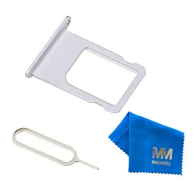 Immagine di MMOBIEL Vassoio Carta SIM Compatibile con iPhone 6s 2015 Porta Scheda incl Il Pin della Argento