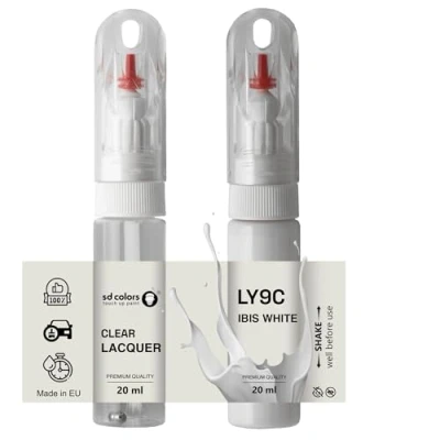 Immagine di SD COLORS IBIS WHITE LY9C Pennello per ritocchi da 20 ML, riparazione graffi (vernice+laccetto)