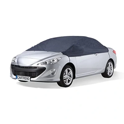 Immagine di Cartrend Telo per auto da garage metà &quot;New Generation&quot; resistente alle intemperie, misura S, poliestere blu, VW Polo e altri modelli