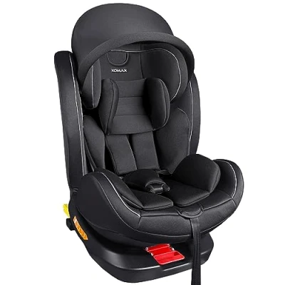 Immagine di XOMAX XZ 16 Seggiolino girevole a 360 con ISOFIX e funzione sdraio, cresciuto 0 36 kg, 12 anni, gruppo 0/1/2/3, cintura 5 punti 3 i ECE R129 Size