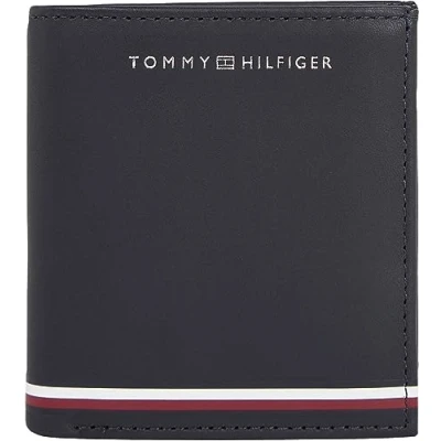 Immagine di Tommy Hilfiger Central Smooth Trifold Unisex Portafoglio, Taglia: One Size, Space blue